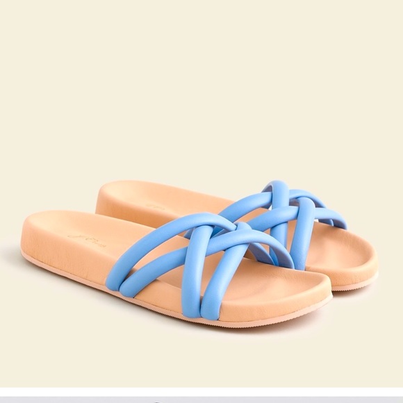 J. Crew Shoes - J CREW NIB Leather Padded Strap Sandals